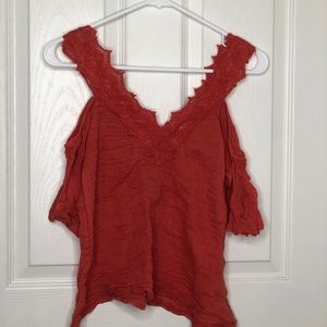 Off the shoulder flowy top